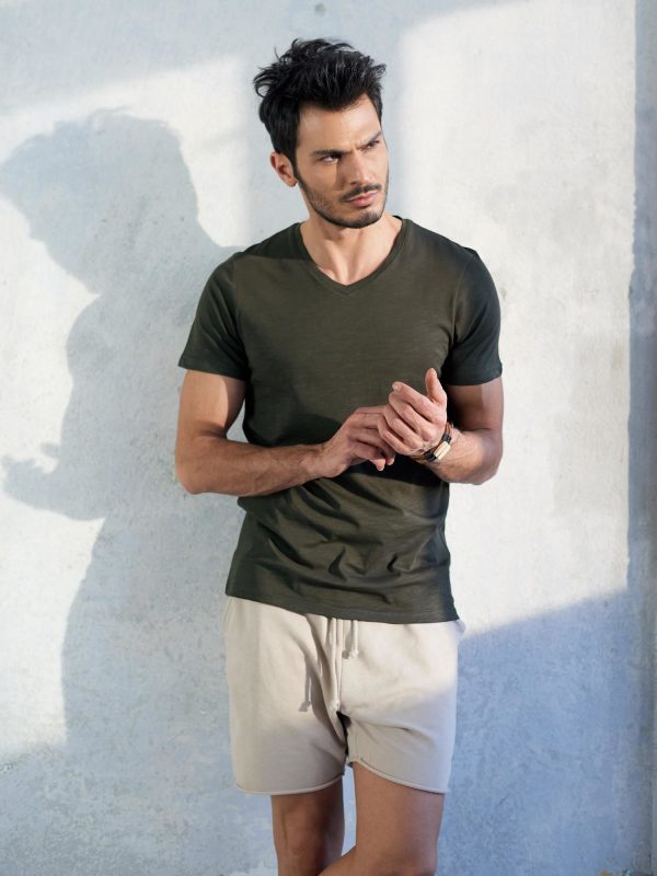 Wholesale Khaki t-shirt for men