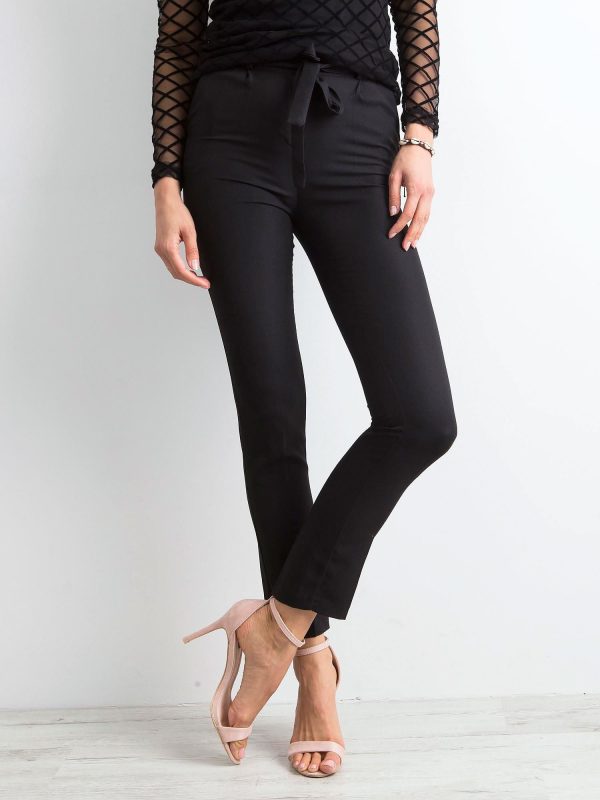 Wholesale Black pants with binding