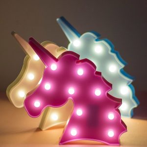 Wholesale Pink Glowing Room Decoration UNICORN