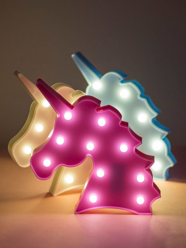 Wholesale Pink Glowing Room Decoration UNICORN