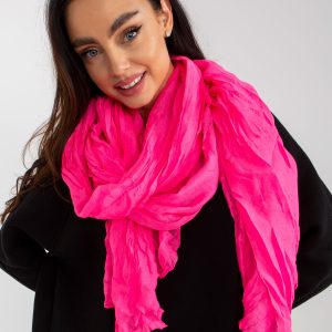 Wholesale Luftiges Tragetuch mit Falte in Fluo Rosa