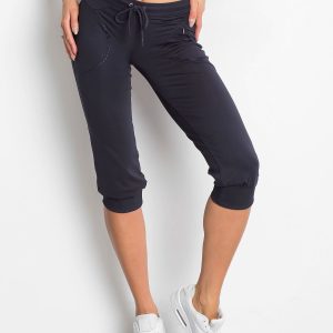 Wholesale Graphite capri pants with pocket