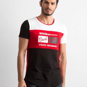 Wholesale White and red t-shirt for men