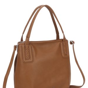 Wholesale LUIGISANTO Brown Eco Leather Shoulder Bag