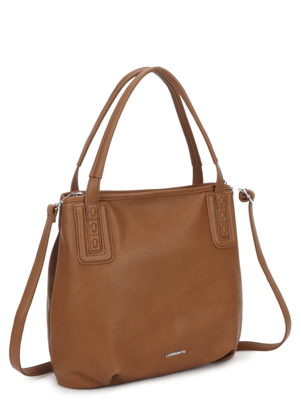 Wholesale LUIGISANTO Brown Eco Leather Shoulder Bag