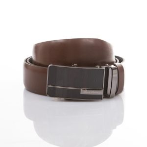 Wholesale Brown Mens Automatic Buckle Leather Strap