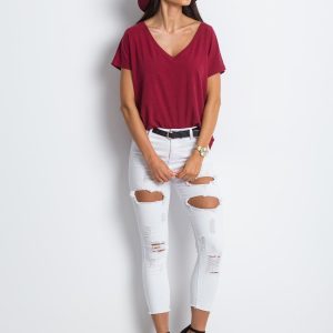 Wholesale White Idiosyncratic jeans