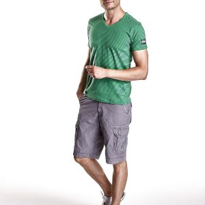 Wholesale Green Classic Men's Striped T-Shirt Funk n Soul