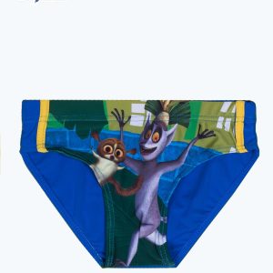 Wholesale Navy Blue Boy Swim Trunks PENGUINS FROM MADAGASCAR