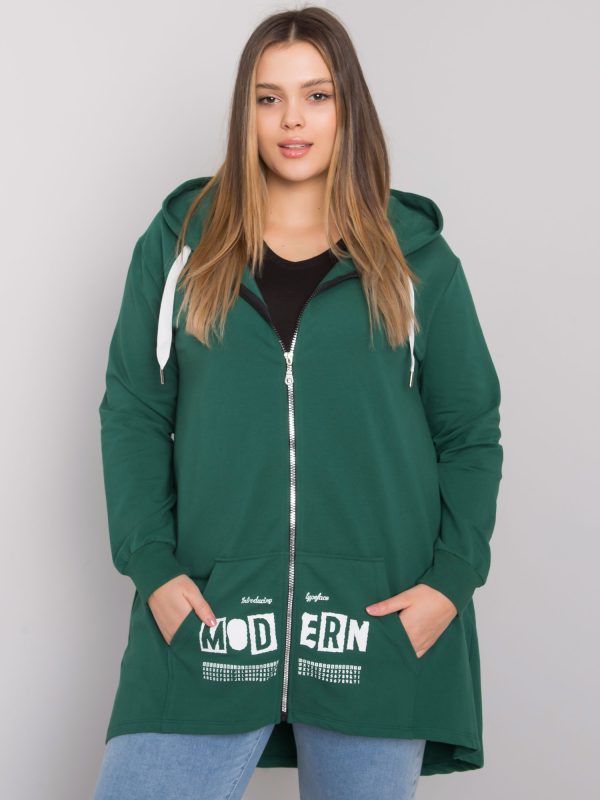 Wholesale Dark Green Plus Size Hoodie Adelaide