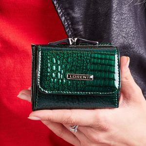 Wholesale Green Ladies Small Leather Wallet