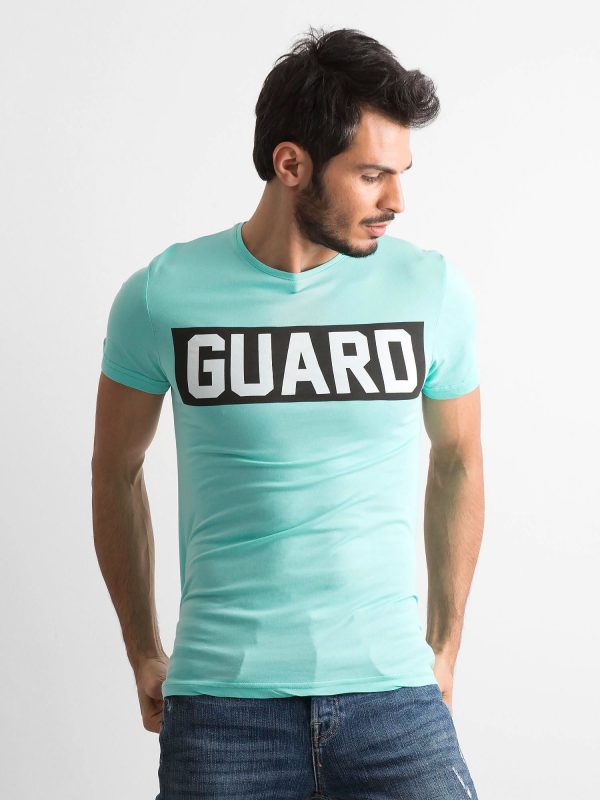 Wholesale Men's T-shirt with mint lettering