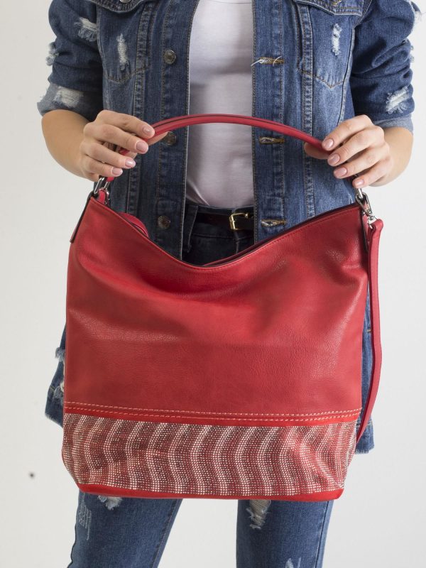 Wholesale Red Large Eco Leather Bag