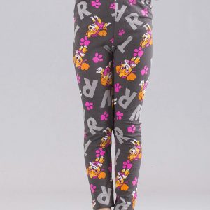 Wholesale Dark Grey Girls Leggings with PSI PATROL Print