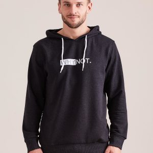 Wholesale Graphite sweatshirt for man with hood