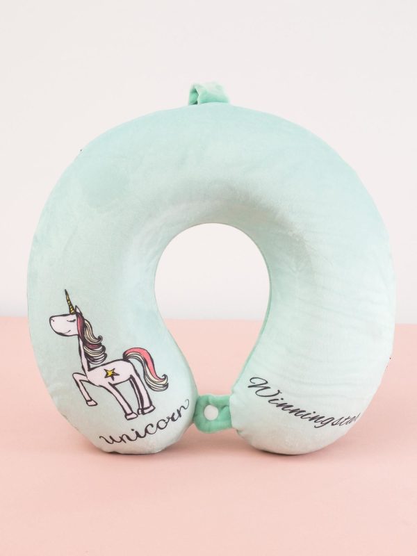 Wholesale Mint Unicorn Travel Head Pillow
