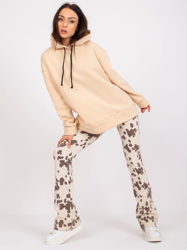 Wholesale Beige sweatshirt basic Tenerife