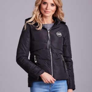 Wholesale Black Hooded Jacket