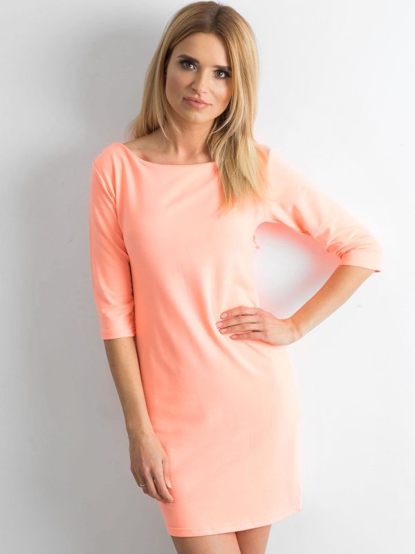 Wholesale Fluo orange cotton dress