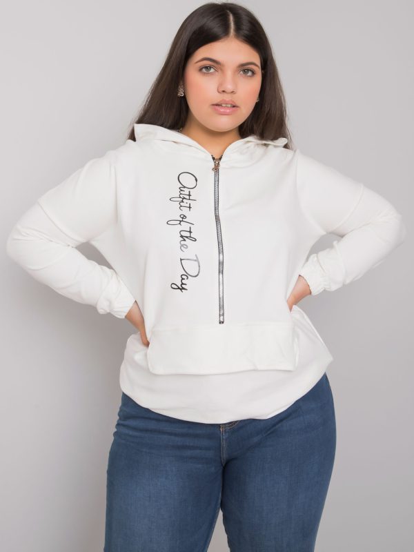 Wholesale Ecru Kaylee Plus Size Sweatshirt