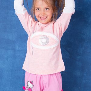 Wholesale Pink shorts for girl HELLO KITTY