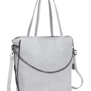 Wholesale Grey elegant shopper bag LUIGISANTO