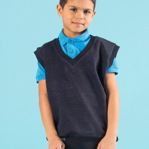 Wholesale Navy Blue Sleeveless Boy Sweater