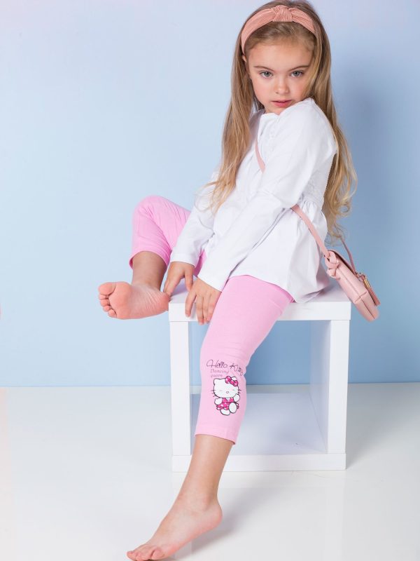 Wholesale Pink leggings for girl HELLO KITTY