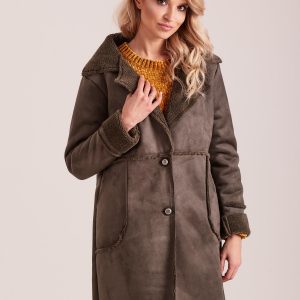 Wholesale Khaki Women's Sheepskin