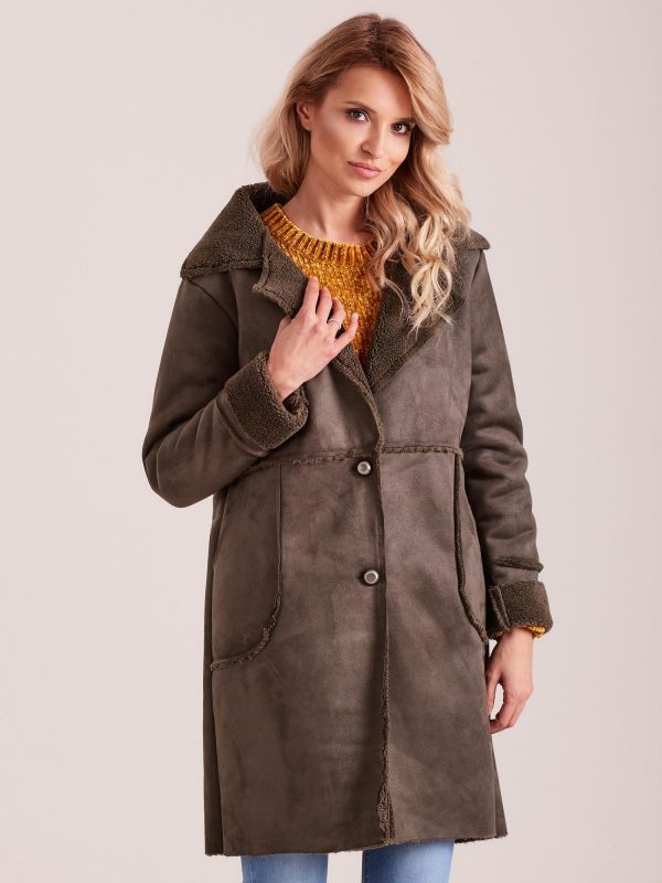 Wholesale Khaki Women's Sheepskin