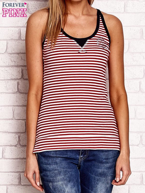 Wholesale Red striped top