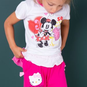 Wholesale HELLO KITTY Fuchsia shorts for girl