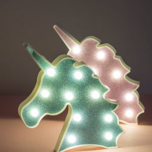 Wholesale White and Blue Unicorn Shaped Led Light