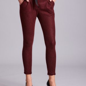 Wholesale Burgundy knitted trousers