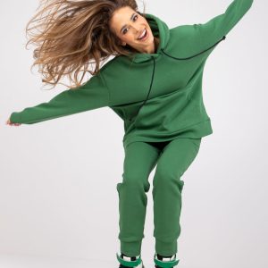 Wholesale Dark Green Astoria Cotton Sweatsuit