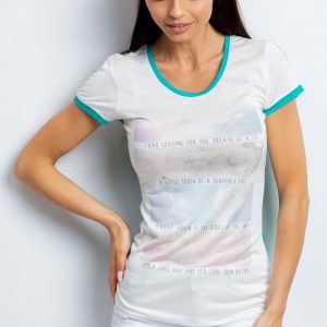 Wholesale T-shirt with pastel print green