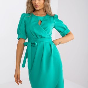 Wholesale Turquoise cocktail dress with Severin belt