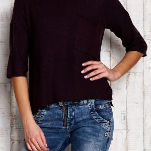 Wholesale Blouse with strict finish burgundy