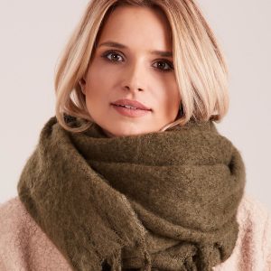 Wholesale Green Knitted Scarf