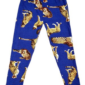 Wholesale Blue Cheetah Print Girls Leggings