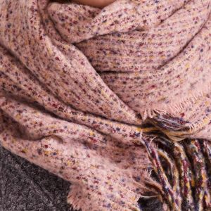 Wholesale Pink Women's Scarf with Fringe