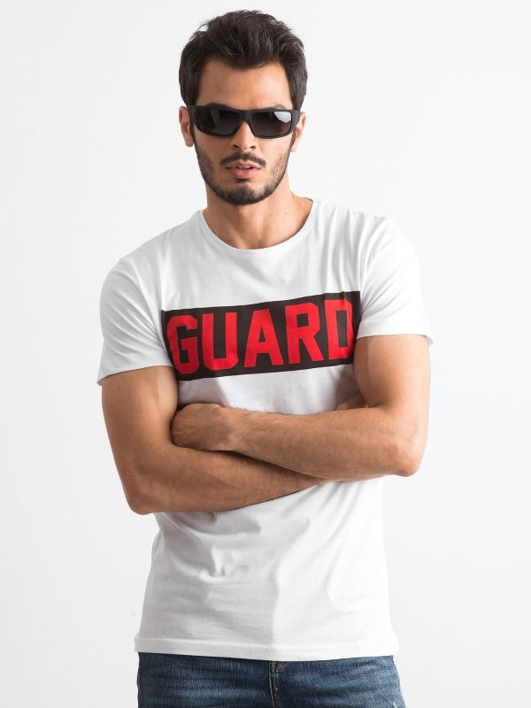 Wholesale Men's T-shirt with white lettering
