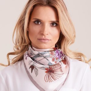 Wholesale Pink flower scarf