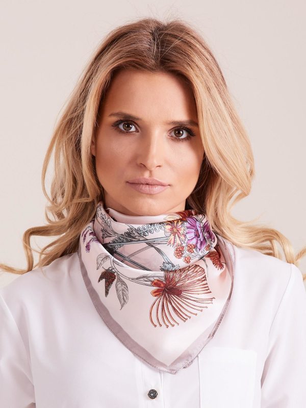 Wholesale Pink flower scarf