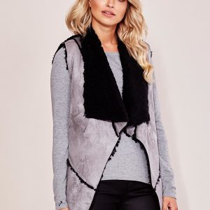 Wholesale Gray vest on artificial sheeper