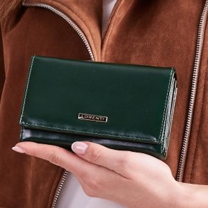 Wholesale Green Women Leather Wallet