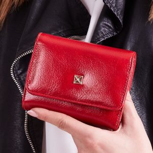 Wholesale Red women's eco-leather wallet