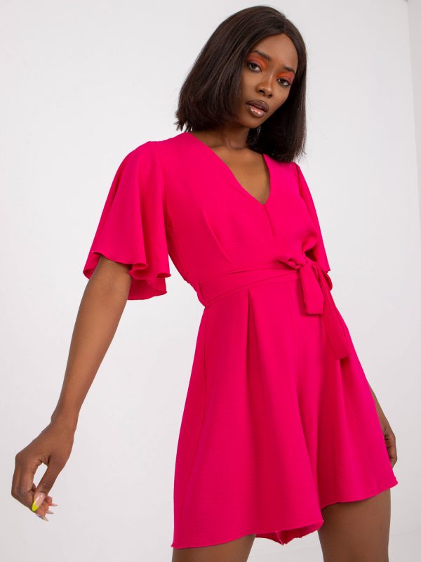 Wholesale Fuchsia elegant jumpsuit for women mini RUE PARIS