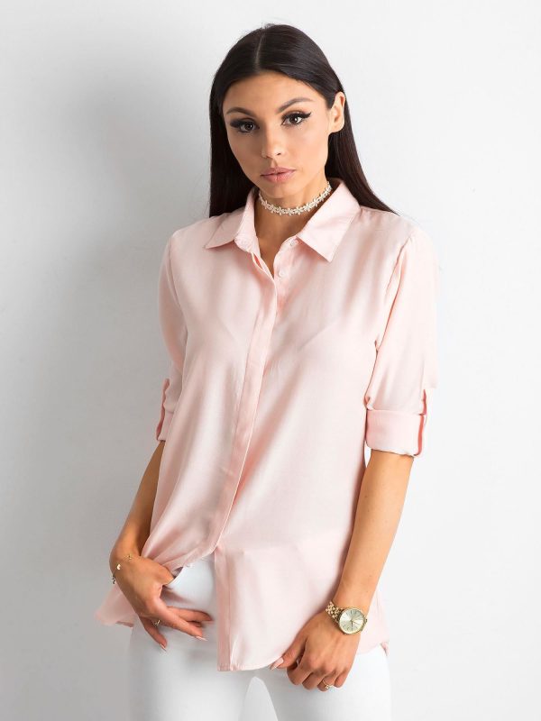 Wholesale Light Pink Cotton Shirt