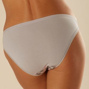 Wholesale Pink and grey cotton briefs with print 2-pack